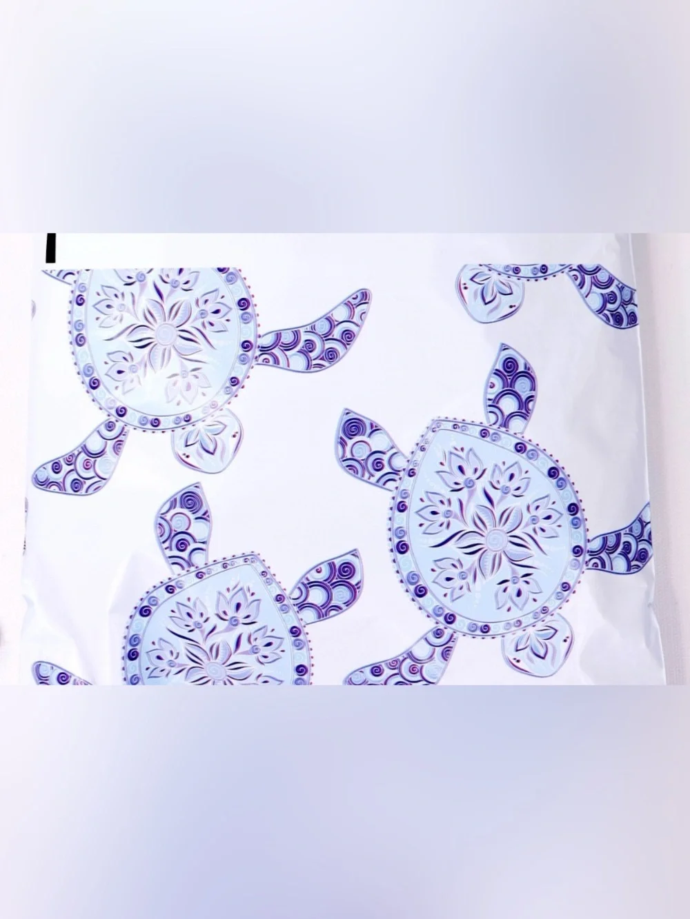 30 10” x 13” Sea Turtle Mosaic Look Poly Mailers